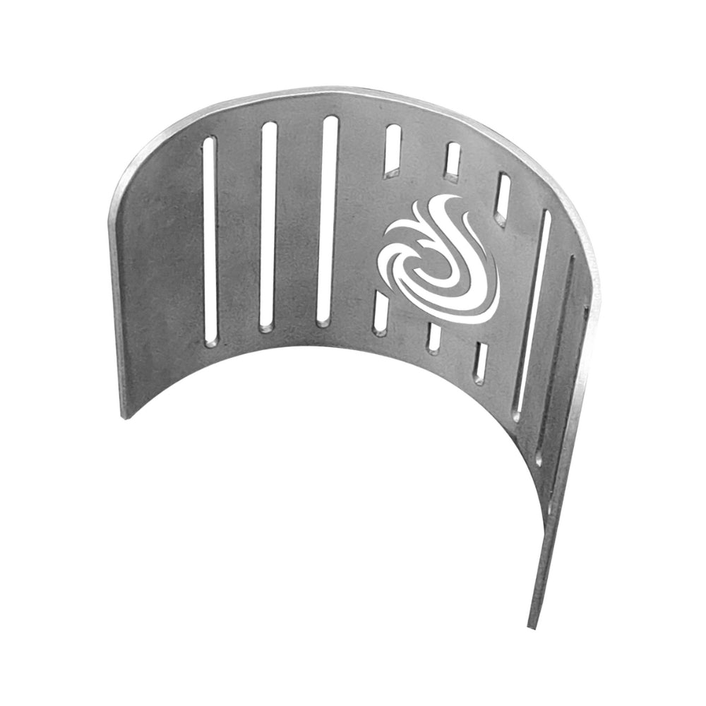 FireCraft Napoli Flame Shield - Gozney Dome Roccbox back