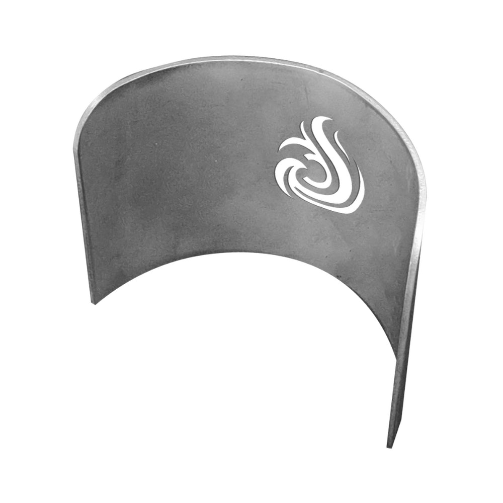 Firecraft Pan Flame Shield - Gozney Dome Roccbox back